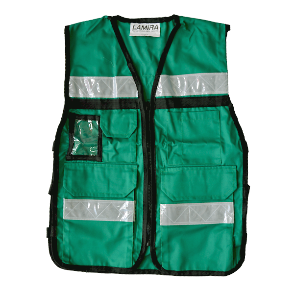 CHALECO RESCATISTA LAMIRA VERDE LS-4415